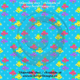 Mermaids - Patterned Adhesive Vinyl (12 Different designs available)