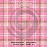 Tartan Rose - HTV à motifs (12 modèles différents disponibles)